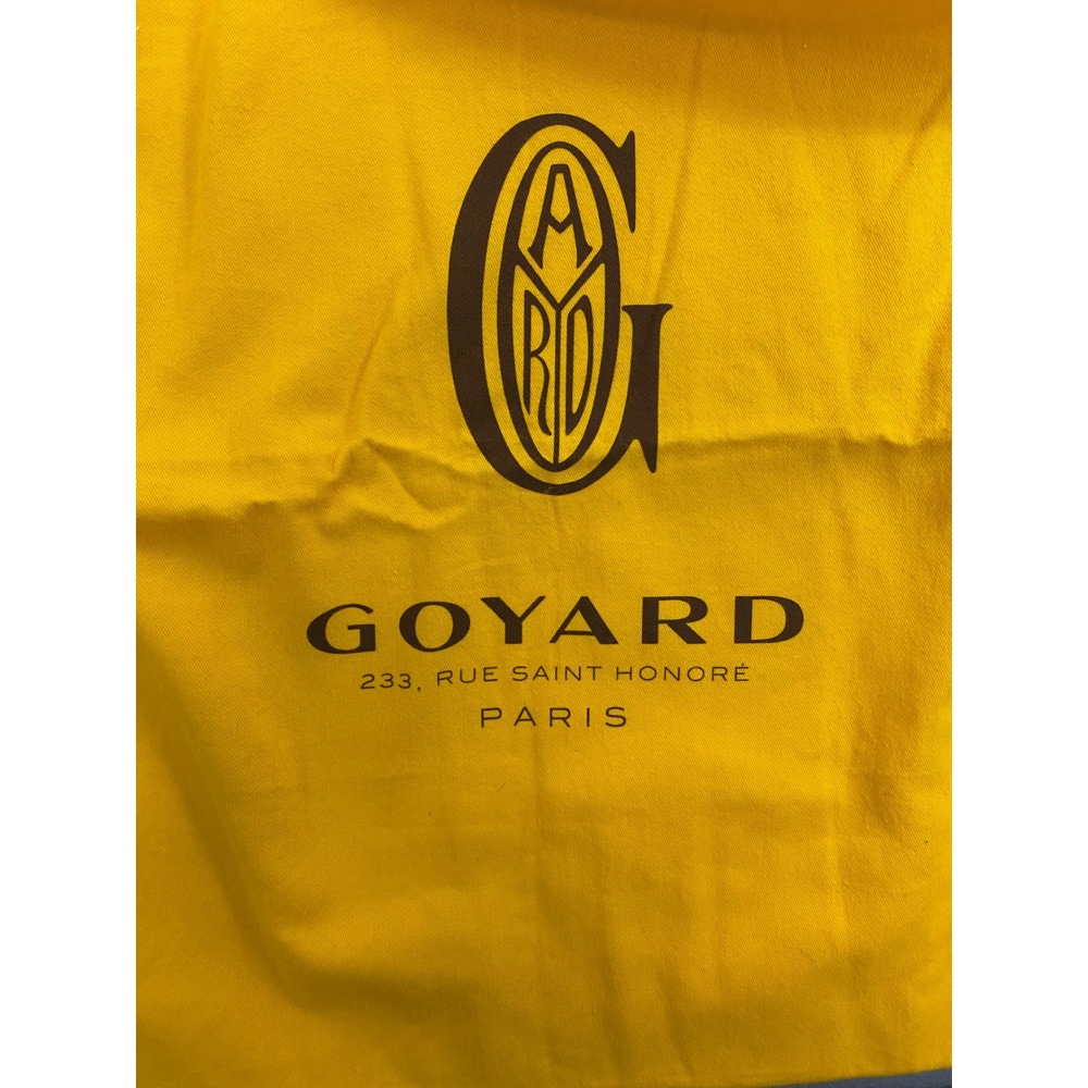 Goyard Yellow Cotton Drawstring Dust Bag Large Handbag Storage Cover 24x18 - Picture 3 of 6